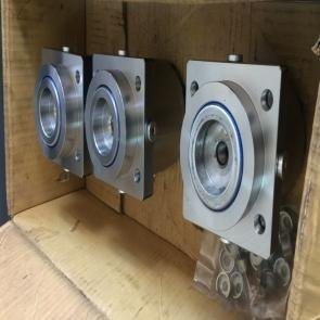 Machined glands ready for assembly
